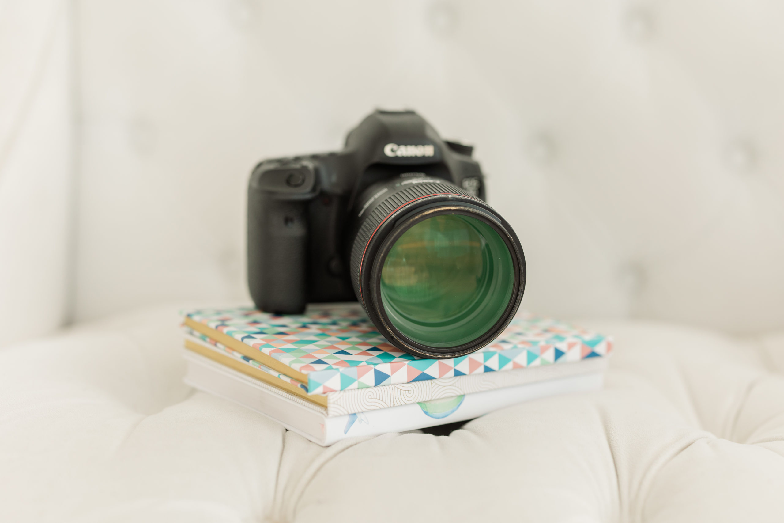Camera stock images with notebooks